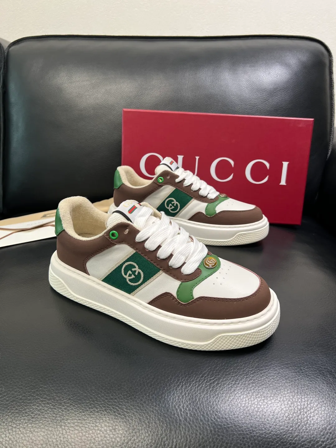 Men's shoes 💰780 Gucci high quality top crafts Gucci counter new original factory configuration, imported cowhide fabric from Italy, imported cowhide lining, breathable and comfortable, sole: original factory special supply original sole super comfortable, original factory and single goods, welcome to compare, code number 38-44 (customized 45)